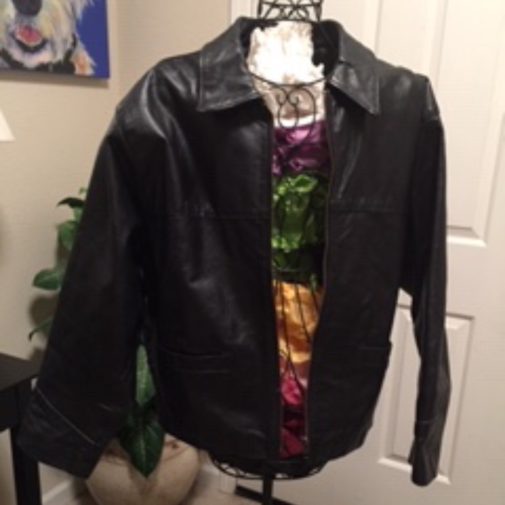 leather coat